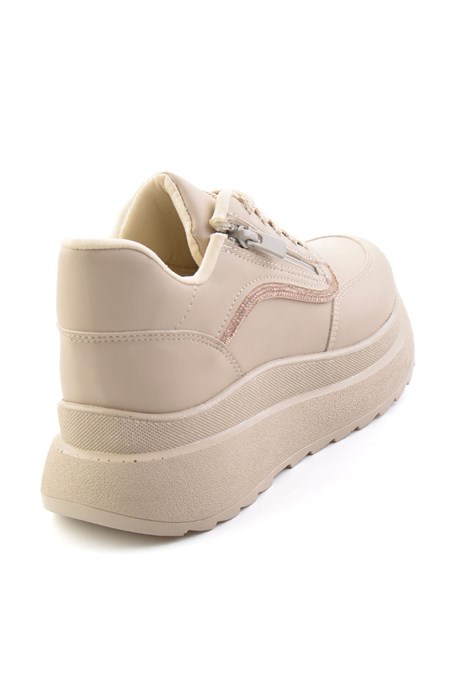 Bej Bej  Kadın Sneaker K01709060409