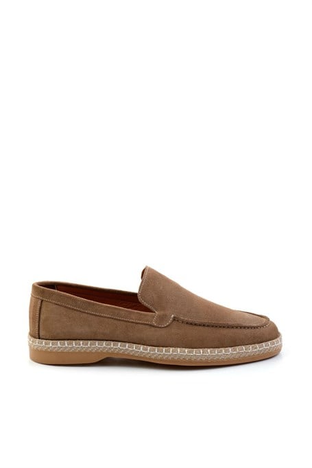 Bej Hakiki Deri Erkek Espadril E01079709502
