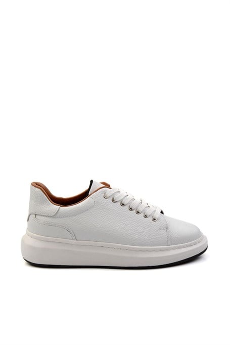 Bej Hakiki Deri Erkek Sneaker E01401098040