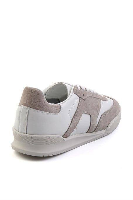 Bej Hakiki Deri Erkek Sneaker E01442500102