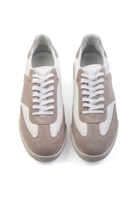Bej Hakiki Deri Erkek Sneaker E01442500102