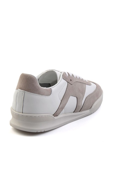 Bej Hakiki Deri Erkek Sneaker E01442500102