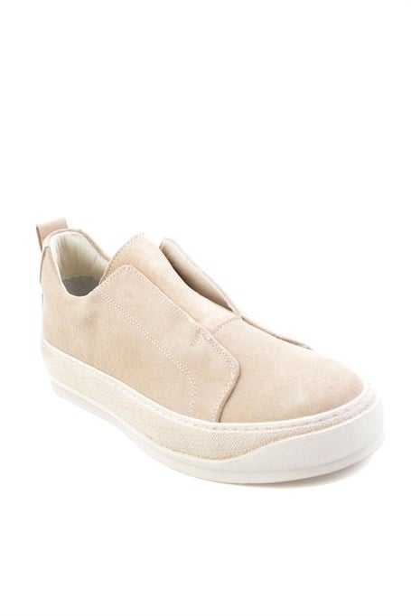 Bej Hakiki Deri Erkek Sneaker E01549000402