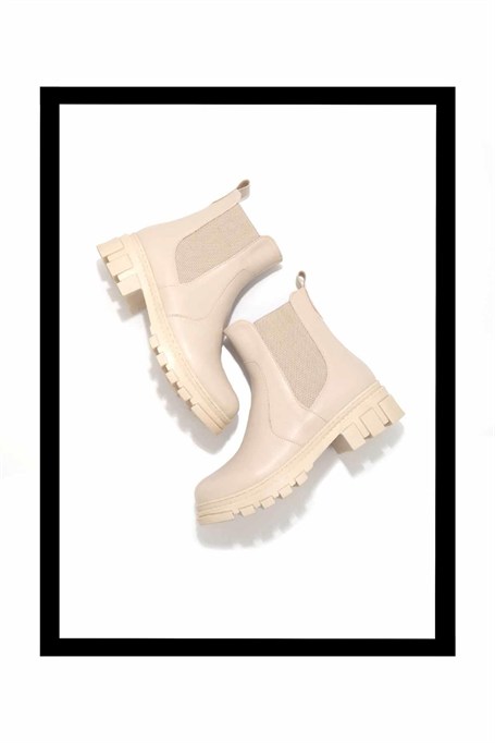 Bej  Kadın Bot & Bootie K02875070309