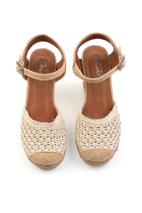 Bej  Kadın Espadril K01874414028