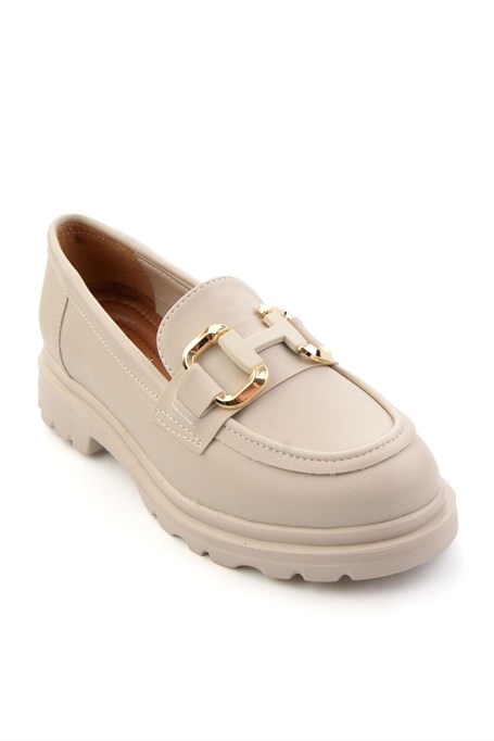 Bej  Kadın Loafer Ayakkabı K01179002009