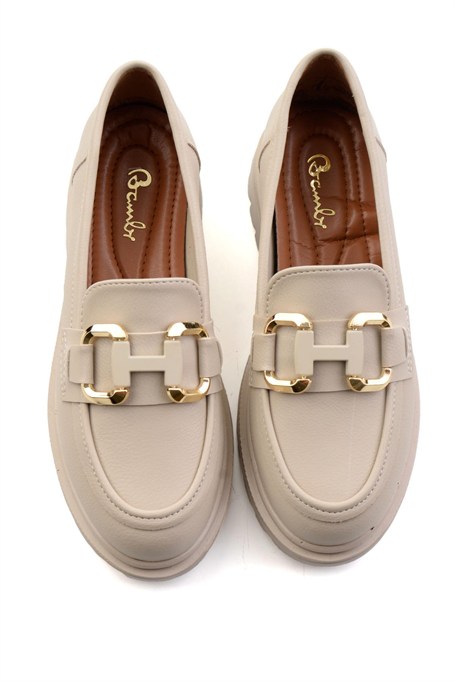 Bej  Kadın Loafer Ayakkabı K01179002009
