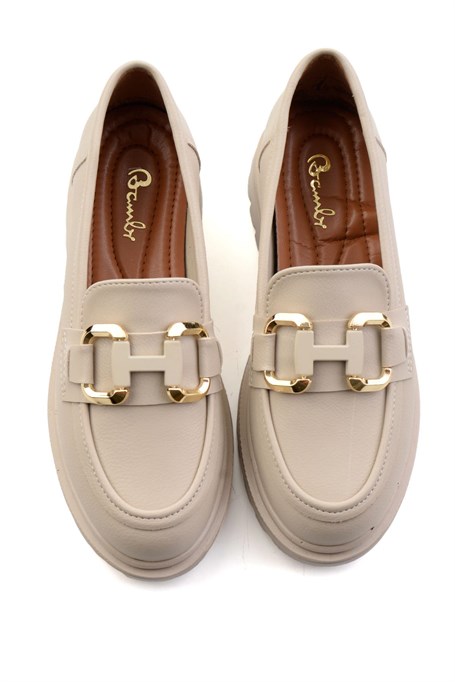 Bej  Kadın Loafer Ayakkabı K01179002009