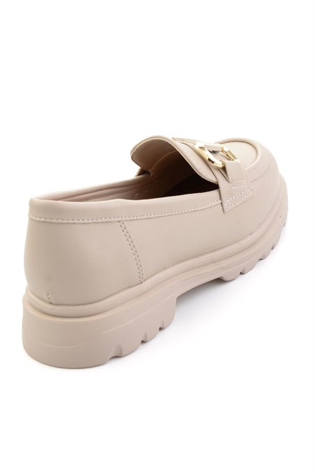 Bej  Kadın Loafer Ayakkabı K01179002009