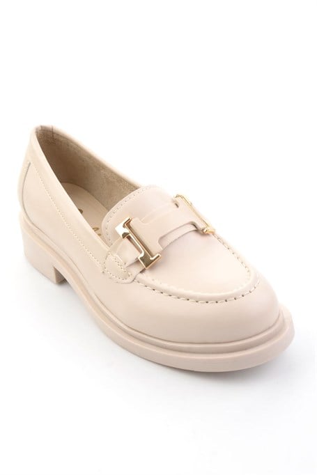 Bej  Kadın Loafer Ayakkabı K01257050309