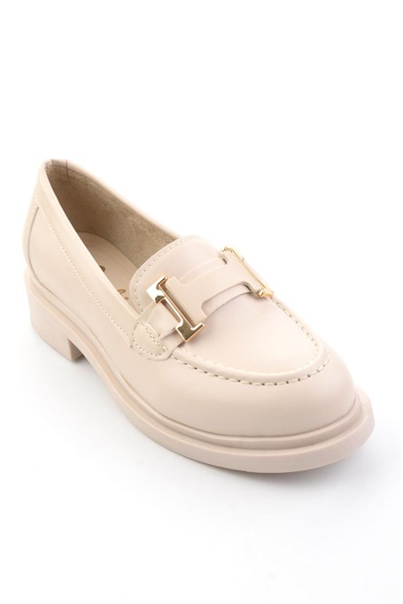 Bej  Kadın Loafer Ayakkabı K01257050309