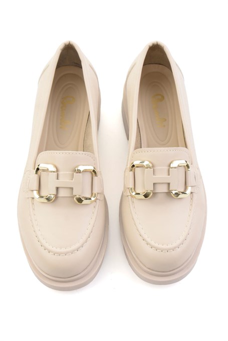 Bej  Kadın Loafer Ayakkabı K01257068209