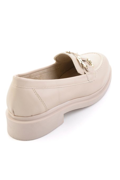 Bej  Kadın Loafer Ayakkabı K01257068209