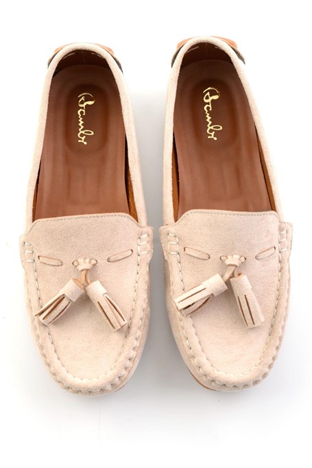Bej  Kadın Loafer Ayakkabı K01309000672