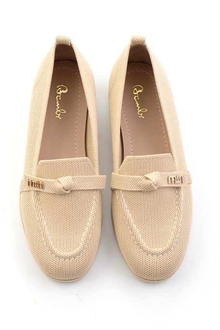 Bej  Kadın Loafer Ayakkabı K01327025182