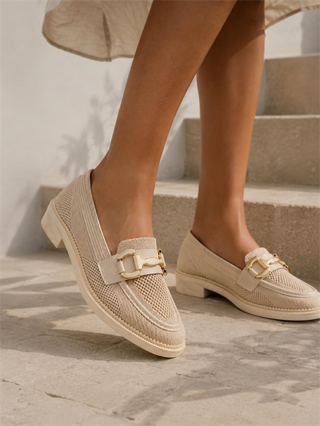 Bej  Kadın Loafer Ayakkabı K01362245682