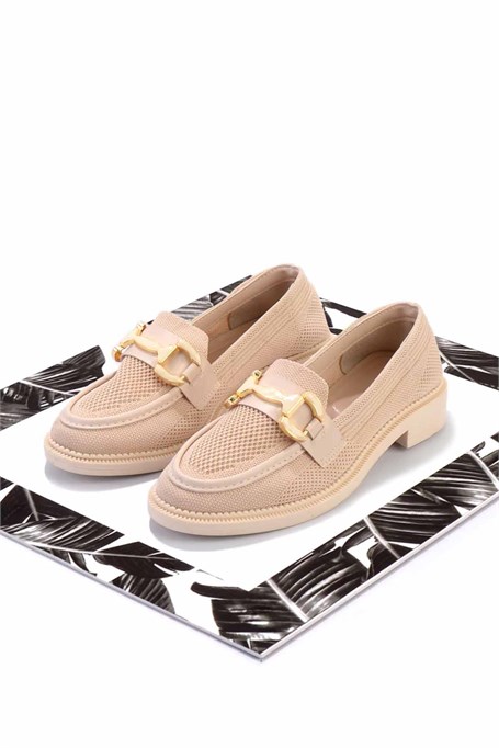 Bej  Kadın Loafer Ayakkabı K01362245682