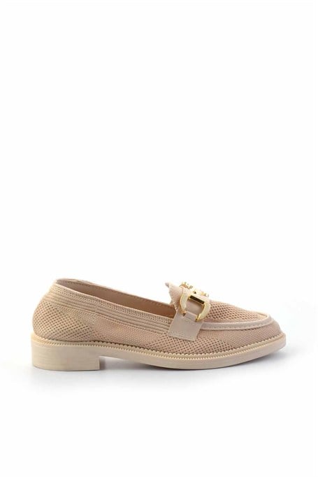 Bej  Kadın Loafer Ayakkabı K01362245682