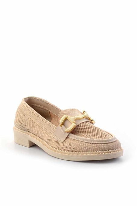 Bej  Kadın Loafer Ayakkabı K01362245682