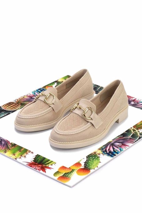 Bej  Kadın Loafer Ayakkabı K01362245882