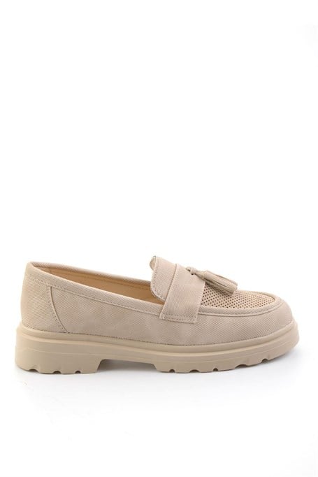 Bej  Kadın Loafer Ayakkabı K01536105137