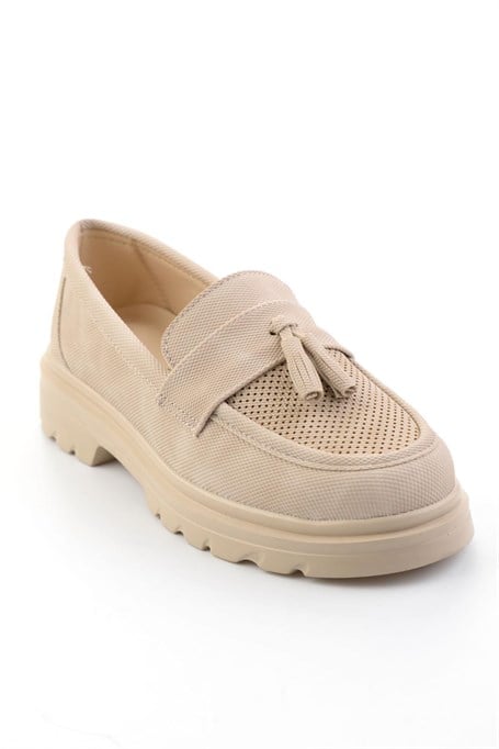 Bej  Kadın Loafer Ayakkabı K01536105137