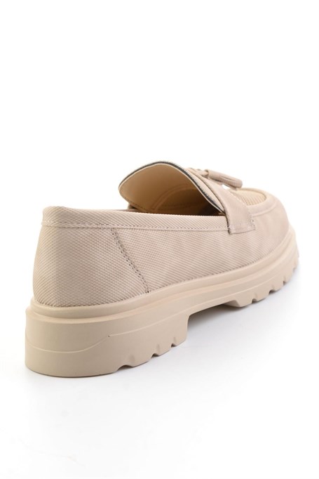 Bej  Kadın Loafer Ayakkabı K01536105137