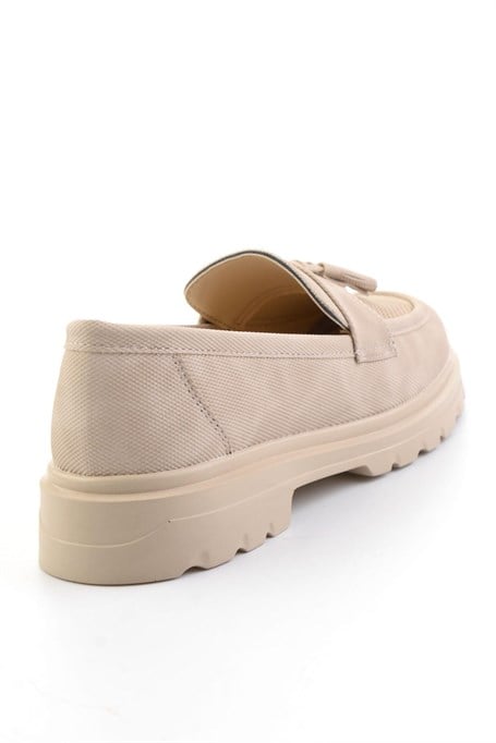 Bej  Kadın Loafer Ayakkabı K01536105137
