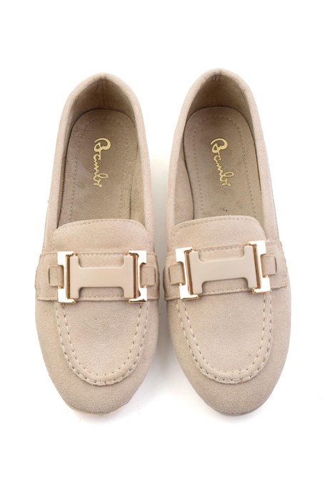 Bej  Kadın Loafer Ayakkabı K01542380672