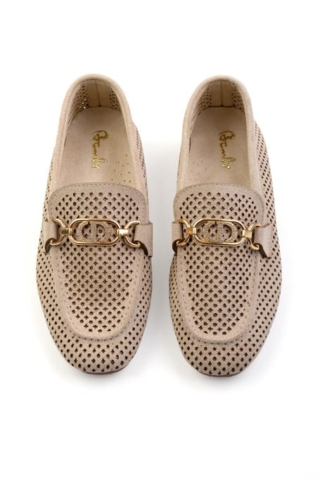 Bej  Kadın Loafer Ayakkabı K01688010902