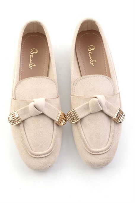 Bej  Kadın Loafer Ayakkabı K01688011572