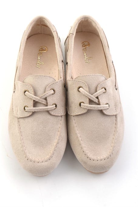 Bej  Kadın Loafer Ayakkabı K01688012172