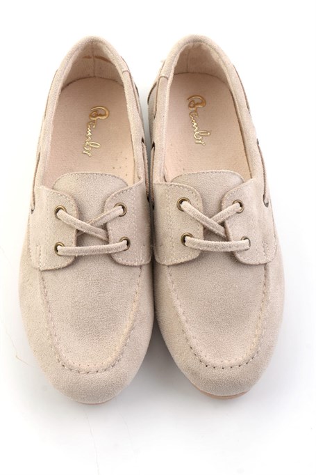 Bej  Kadın Loafer Ayakkabı K01688012172
