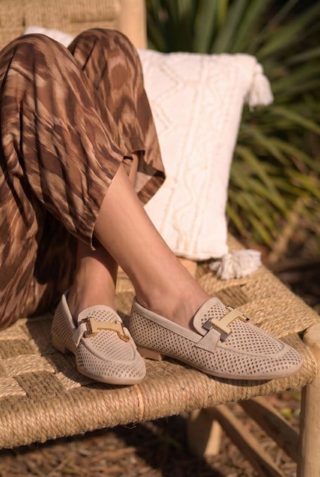 Bej  Kadın Loafer Ayakkabı K01688012872