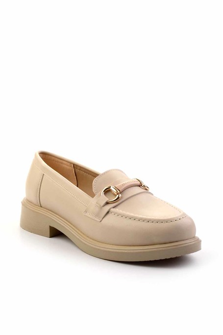 Bej  Kadın Loafer Ayakkabı K01714130009
