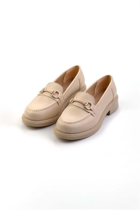 Bej  Kadın Loafer Ayakkabı K01714130009