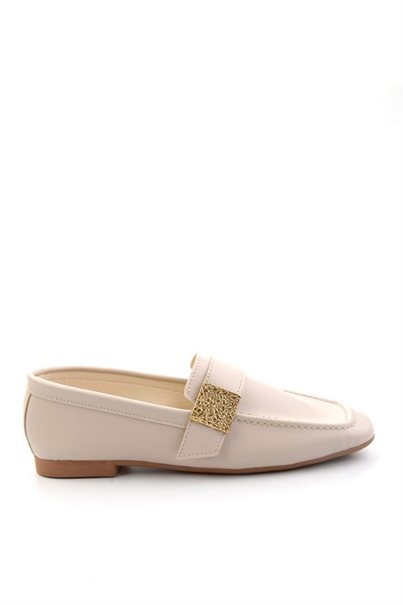 Bej  Kadın Loafer Ayakkabı K01879251409