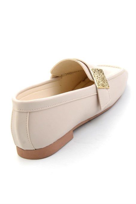 Bej  Kadın Loafer Ayakkabı K01879251409