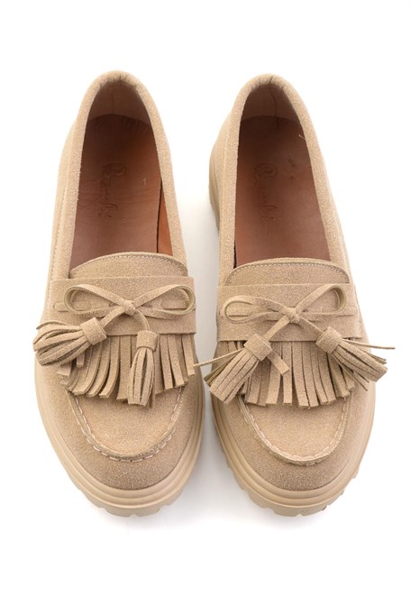 Bej  Kadın Loafer Ayakkabı K01936000172