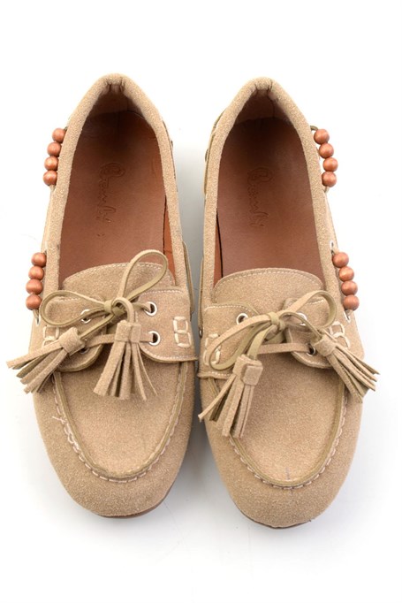 Bej  Kadın Loafer Ayakkabı K01936070072