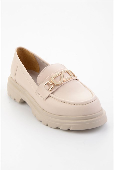 Bej  Kadın Loafer Ayakkabı K01997010609