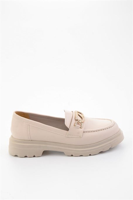 Bej  Kadın Loafer Ayakkabı K01997010609