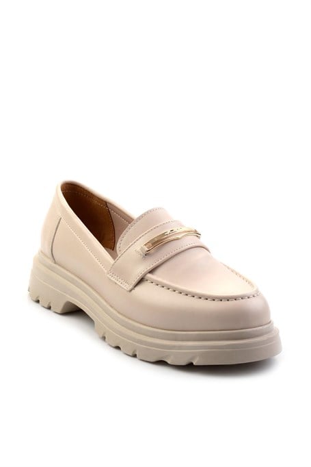 Bej  Kadın Loafer Ayakkabı K01997010709