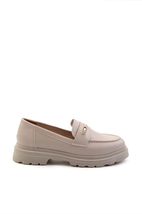 Bej  Kadın Loafer Ayakkabı K01997010709