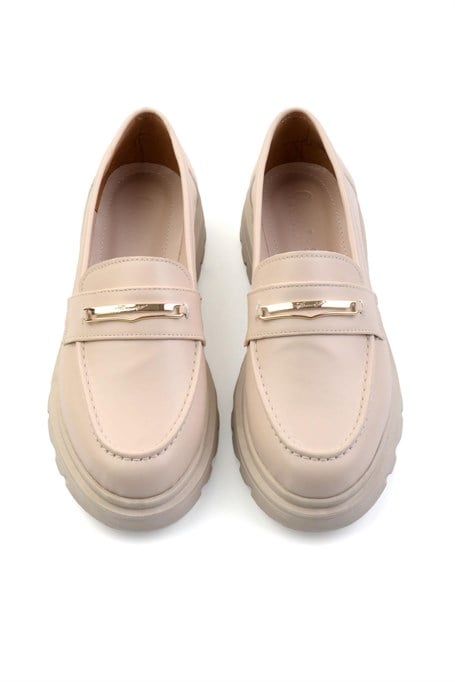 Bej  Kadın Loafer Ayakkabı K01997010709