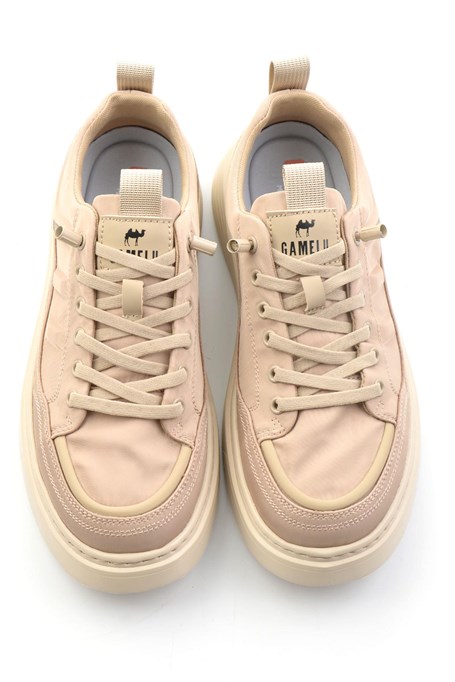 Bej Keten  Erkek Sneaker E01175521118