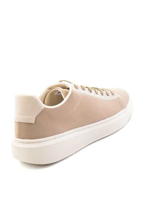 Bej Kumaş  Erkek Sneaker E01175560804