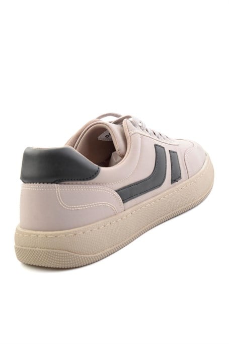 Bej Kumaş  Erkek Sneaker E01175560904