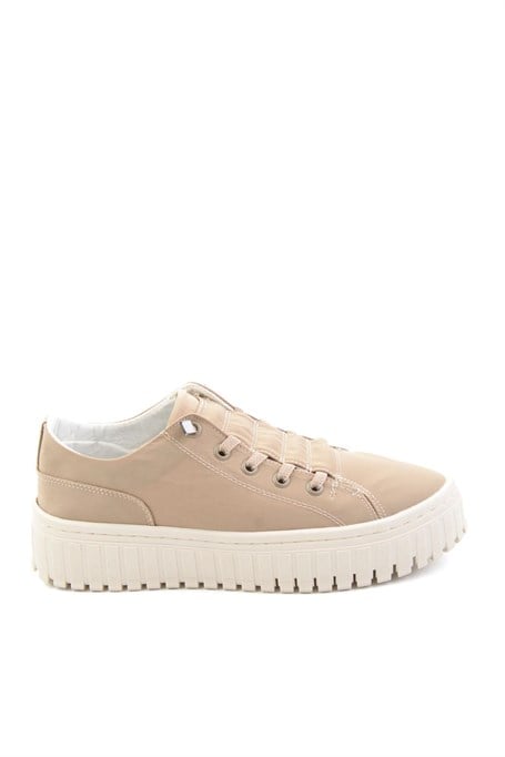 Bej Kumaş  Kadın Sneaker K01175128004
