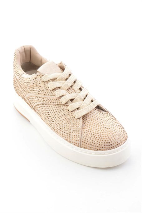 Bej Lame  Kadın Sneaker K01791072772